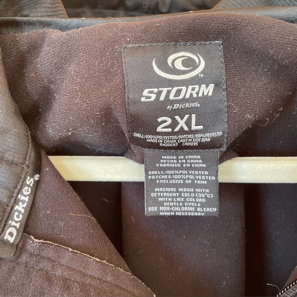 Storm By Dickies Black Softshell Lined Full-Zip J… - image 2